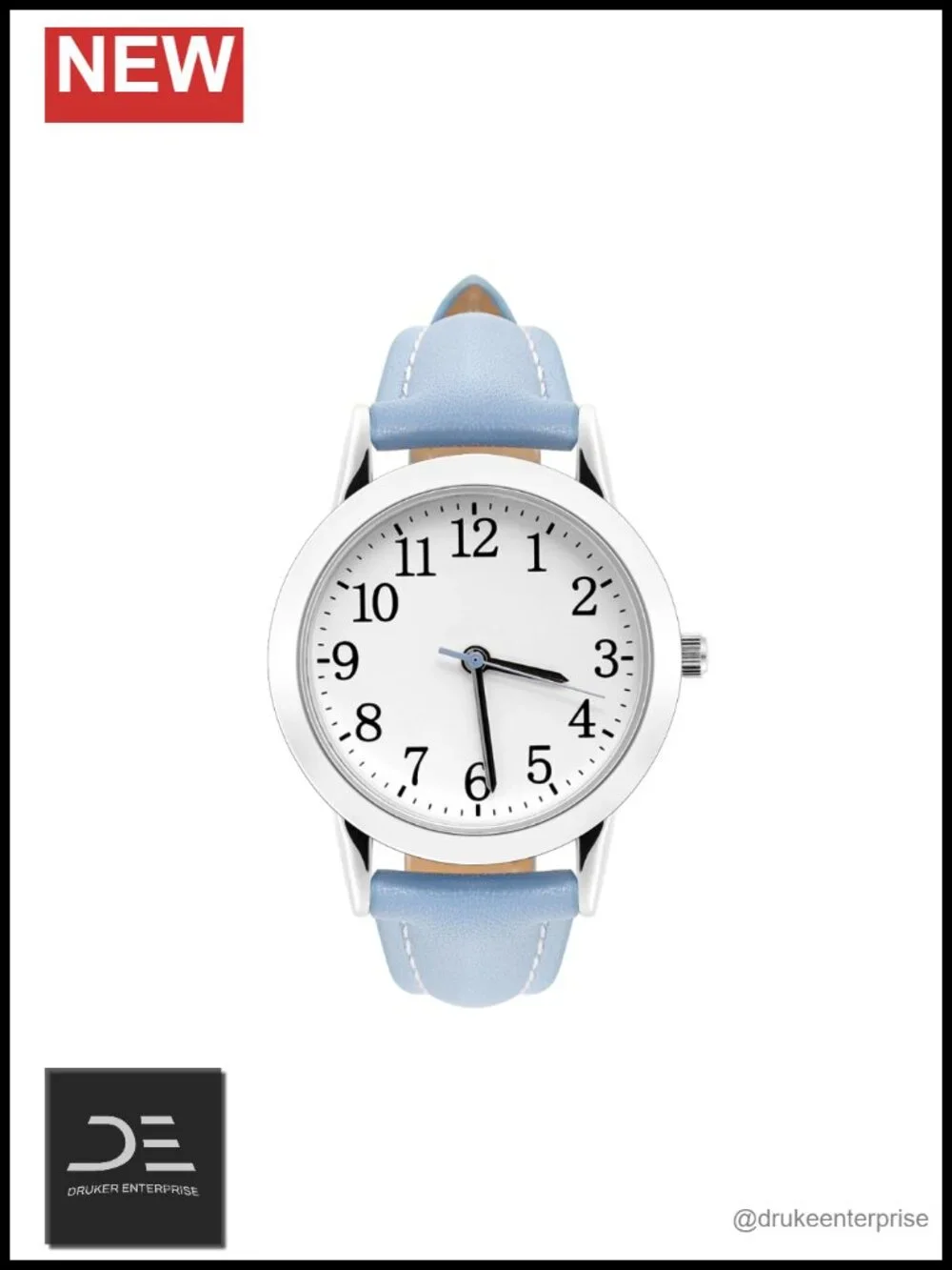 Women's Casual Waterproof Analog Quartz Wrist Watch with PU Band